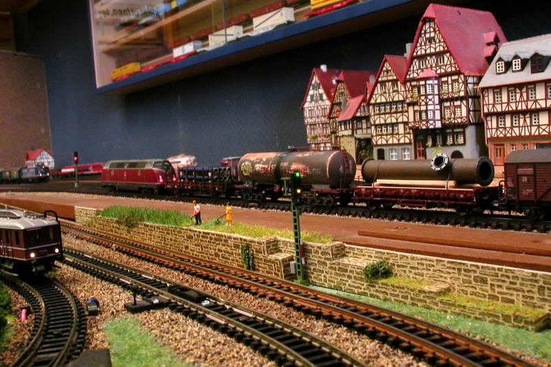 127 Signale bei Weiche U3.JPG - Zeitdokument: die Weiche U³ der Umfahrung Oberennau war über zwei Blocksignale gesichert